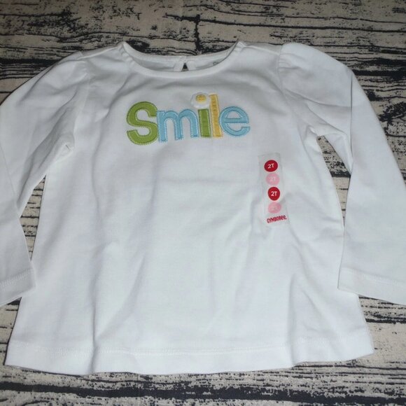 Gymboree A Pop of Daisies 2T Long Sleeve White Shirt NWT - Picture 1 of 2